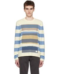 PS by Paul Smith - Off-white Stripe Sweater - Lyst