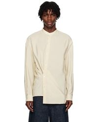 Lemaire - Off-white Twisted Shirt - Lyst