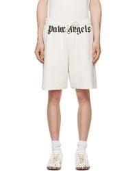 Palm Angels - Off- Waist Logo Sweat Shorts - Lyst