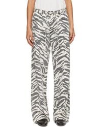 Rag & Bone - Off- Phoebe Drawstring Wide-Leg Jean - Lyst