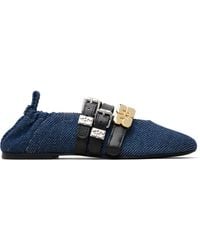 Ganni - Sue Triple Ballerina Flats - Lyst
