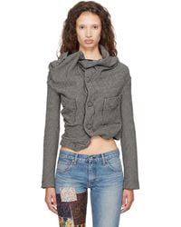 Junya Watanabe - Wool Nylon Glen Check Jacket - Lyst