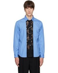 Comme des Garçons - Poplin Lace Trim Shirt - Lyst
