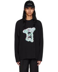 we11done - Colorful Teddy Print Long Sleeve T-Shirt - Lyst