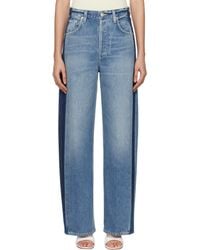 Citizens of Humanity - Ayla Baggy Tuxedo Stripe Jeans - Lyst