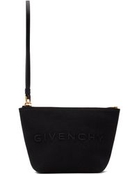 Givenchy - Mini pochette noire à logo - Lyst