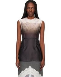 Jil Sander - Burnt Bouquet Printed Sleeveless Top - Lyst