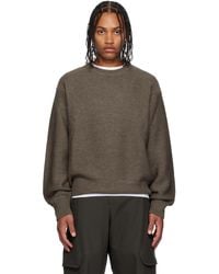 SAGE NATION - Pull Mackenzie Taupe En Tricot De Laine - Lyst