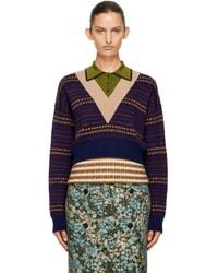 Dries Van Noten - Boxy Wool Sweater - Lyst