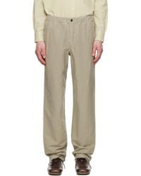 Norse Projects - Taupe Ezra Relaxed Cotton Linen Trousers - Lyst
