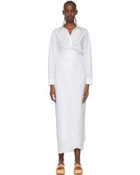 Rosetta Getty Cotton Midi Dress - White