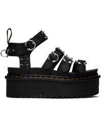 Dr. Martens - Blaire Piercing Leather Platform Sandals - Lyst