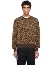 Wacko Maria - ブラウン レオパード ジャカードニット セーター - Lyst