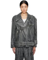 VAQUERA - Distressed Leather Jacket - Lyst