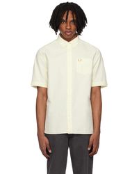 Fred Perry - Off- Embroidered Shirt - Lyst