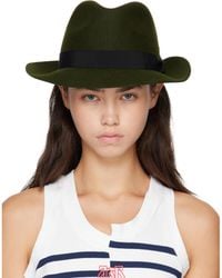 Jean Paul Gaultier - Khaki Borsalino Hat - Lyst