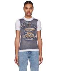 Y. Project - T-shirt 'paris' best' gris et blanc cassé édition jean paul gaultier - Lyst