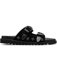 Toga Virilis - Buckle Suede Sandals - Lyst