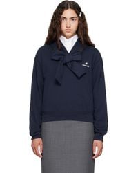 ShuShu/Tong - Tie Front Bow Hoodie - Lyst