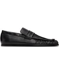 Jil Sander Nikky Square-Toe Loafers in Black | Lyst