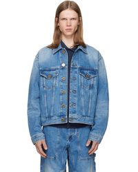 Balmain - Faded Denim Jacket - Lyst