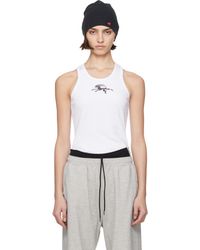 PROTOTYPES - Débardeur Blanc À Logo De Chèvre - Lyst