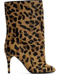 Alaïa - Tan & Low 90 Boots - Lyst
