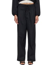 Skims - Woven Cotton Oversized Straight Leg Trousers - Lyst