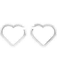 we11done - Large Spike Heart Earrings - Lyst