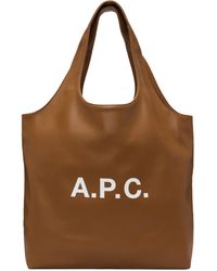 A.P.C. - Cabas Brun Clair - Lyst