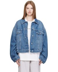 Acne Studios - ブルー オーバーサイズ デニムジャケット - Lyst