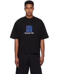 Vetements - 'Vet' Cropped Boxy T-Shirt - Lyst