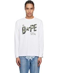 A Bathing Ape - 1St Camo Sta' Ls T-Shirt - Lyst