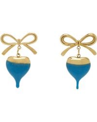 OTTOLINGER - Dipped Bow Heart Earrings - Lyst