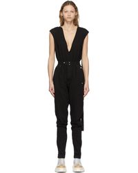 Rick Owens DRKSHDW Synthetic Jumpsuit in Grey Womens Clothing Jumpsuits and rompers Playsuits 