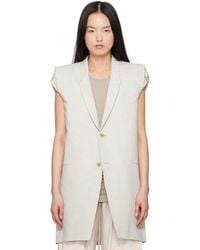 Rick Owens - Off- Hollywood Dirt Tailored Sl Denim Blazer - Lyst