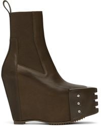 Rick Owens - カーキ Porterville Grilled ウェッジ ビートル チェルシーブーツ - Lyst