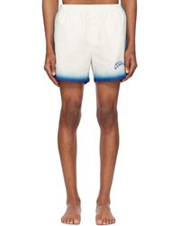 CASABLANCA - Printed Jacquard Monogram Swim Shorts - Lyst