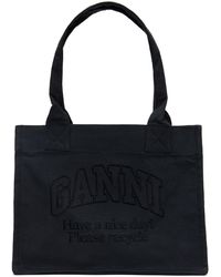 Ganni - Large Easy Tote - Lyst