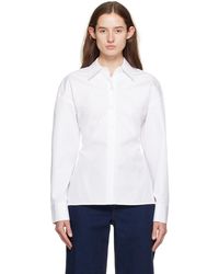 Alexander Wang - White Paneled Shirt - Lyst