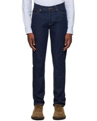 Sunspel - Navy Regular Fit Jeans - Lyst