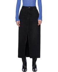 Holzweiler - Slim Fit Denim Maxi Skirt - Lyst