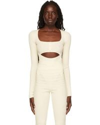 ANDREADAMO - Andreādamo Off- Rib Bodysuit - Lyst