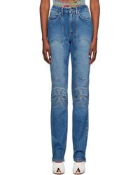 Jean Paul Gaultier - Lace-Up Jeans - Lyst