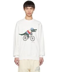 Lacoste - White Netflix Edition Sweatshirt - Lyst