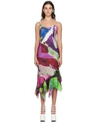 Marques'Almeida - Marques Almeida Multicolor Printed Midi Dress - Lyst
