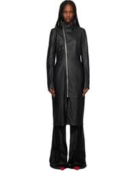 Rick Owens - Temple Gary Leather Coat - Lyst