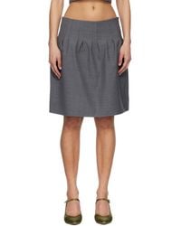 ShuShu/Tong - Low-Waist Pleated Miniskirt - Lyst