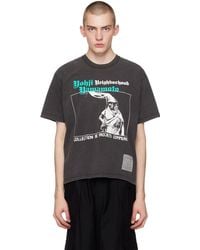 Yohji Yamamoto - Neighborhoodエディション グレー Tシャツ - Lyst