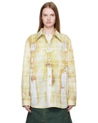 ANDERSSON BELL - Trompe 'Oeil Printed Check Shirt - Lyst